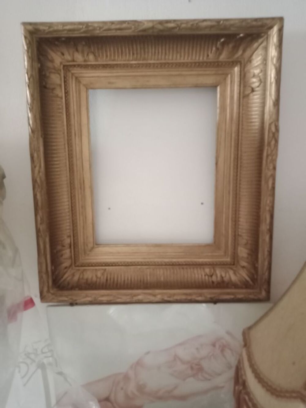 Ancien Cadre a Canneaux d'&eacute;poque 19&eacute;me Décoration