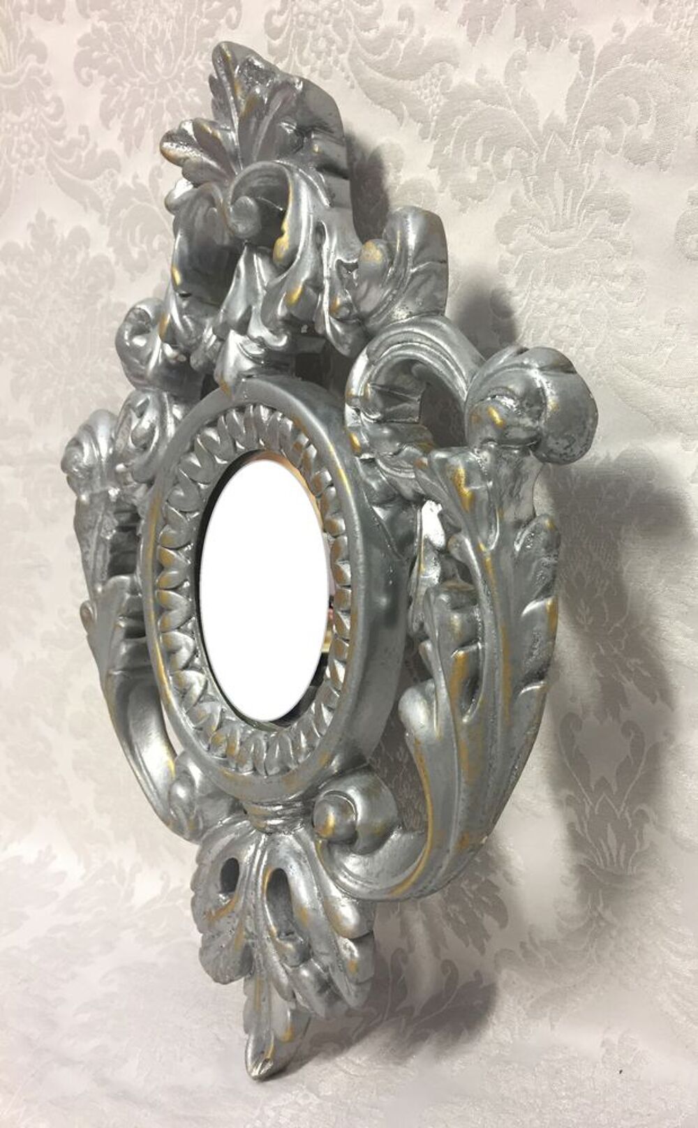 ANCIEN CADRE MIROIR BAROQUE STUC ACANTHES ART D&Eacute;CO tbe Décoration