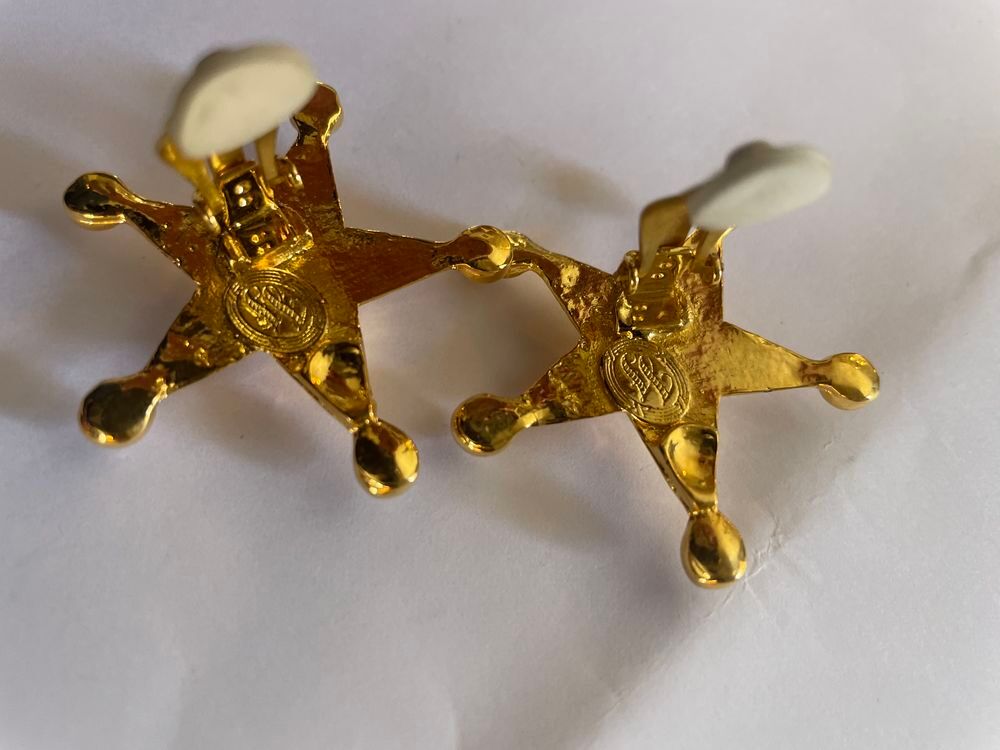 BO dor&eacute; &eacute;toile strass Ines De La Fressange Bijoux et montres