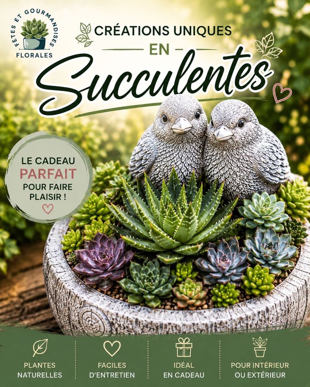 Mini plantes succulentes disponibles par lots : 10, 20, 50.. Jardin