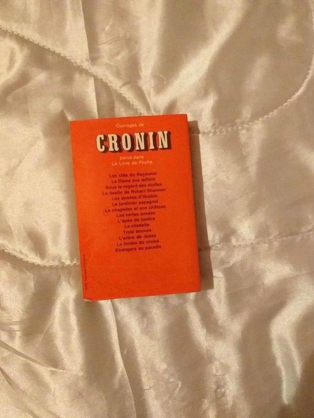 3 livres de poche A.J CRONIN 1971/72/73 Livres et BD