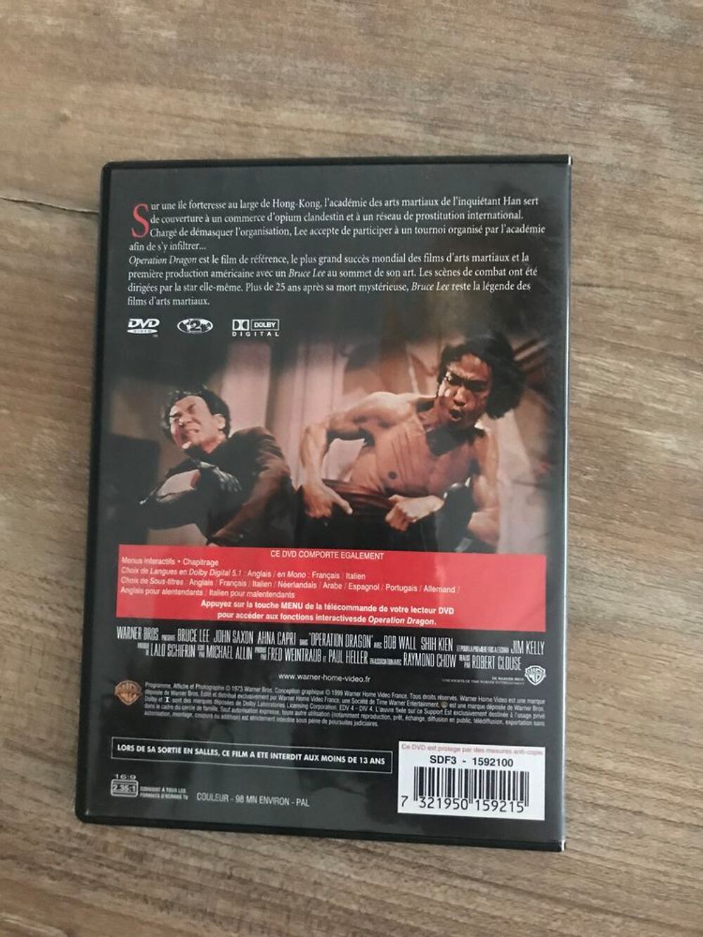 DVD " Op&eacute;ration dragon " DVD et blu-ray
