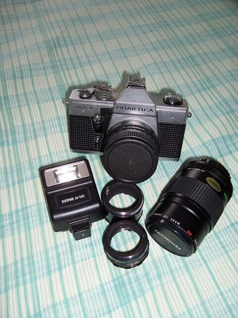APPAREIL PHOTO PRAKTICA  MTV 3 PLUS 2 OBJECTIF + DIVERS 90 Soullans (85)