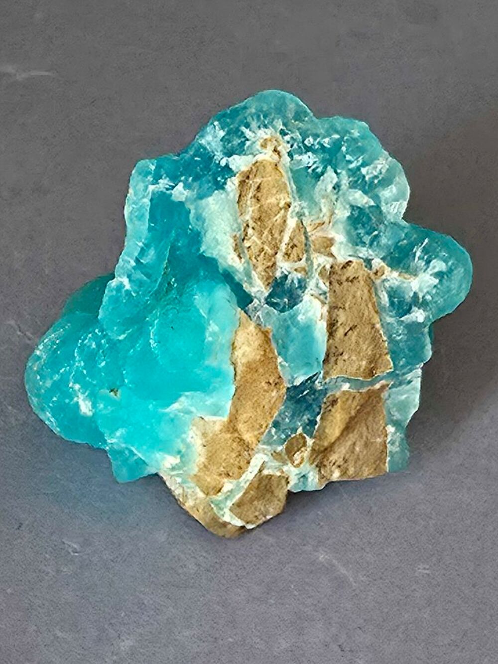 H&eacute;mimorphite Bleue Cristallis&eacute;e Katanga RDC-Min&eacute;ral Brut Collection 10g 