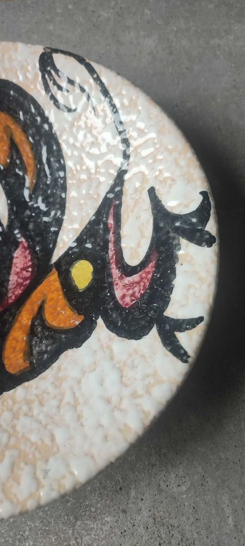 Plat Mural "Toro de Lidia" ceramique Style Pop Art Sanguino 