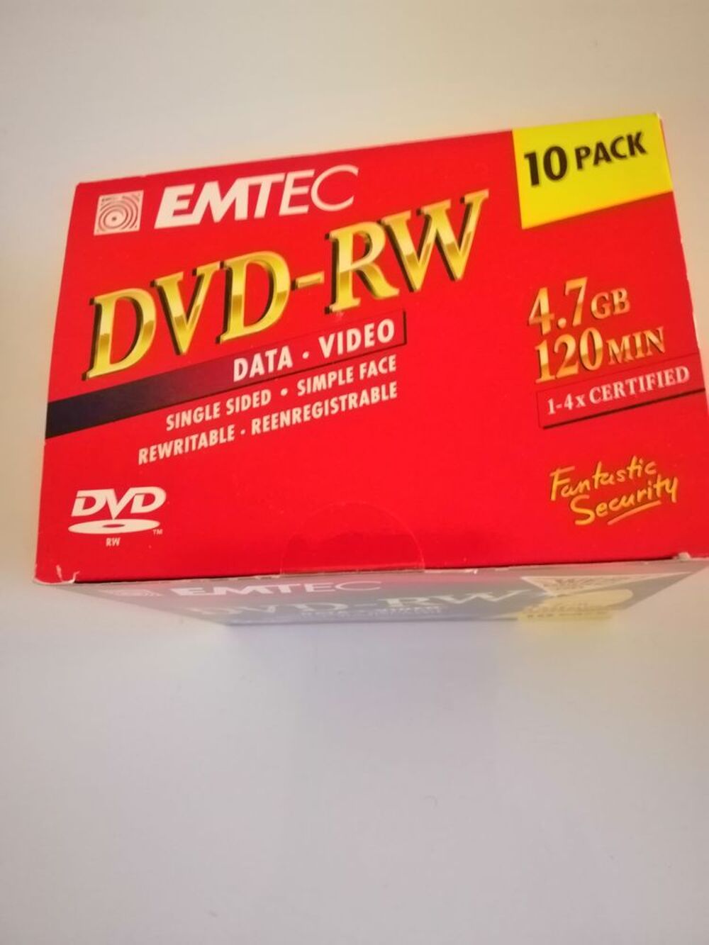 PACK NEUF 10 UNITES DVD -RW &quot;EMTEC &quot; REENREGISTRABLES Matriel informatique