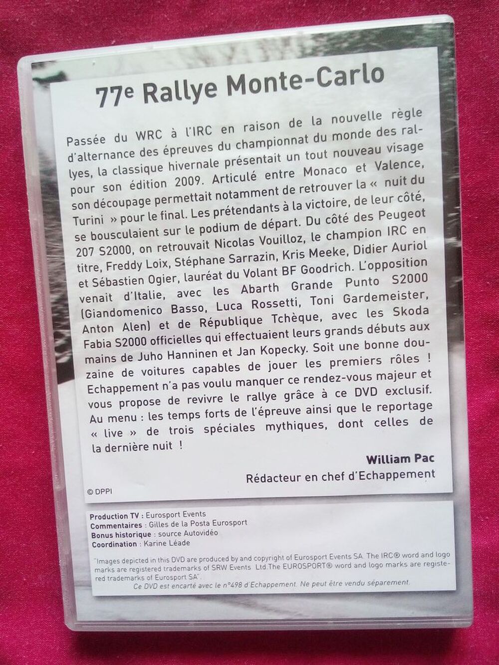 8 DVD / (Rallye, montagne Rallycross circuit...) 2007 &agrave; 2010 DVD et blu-ray