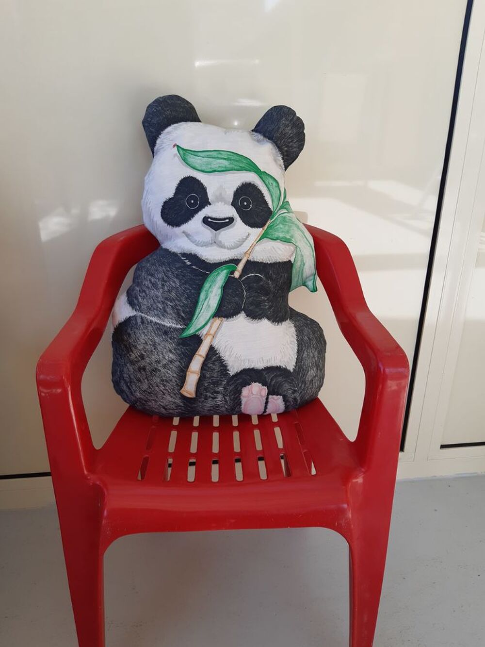2 Coussins Panda et Ourson. Décoration