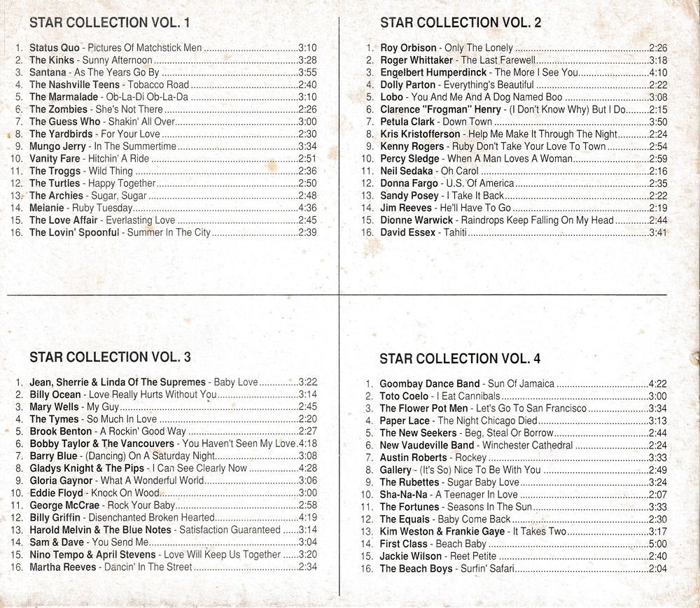 CD Star Collection Coffret 4 Volumes. Ann&eacute;es 70 CD et vinyles