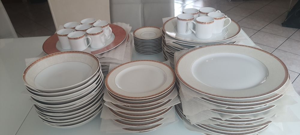 Service R&eacute;my Delini&egrave;res 80 pi&egrave;ces Porcelaine de Limoges Décoration