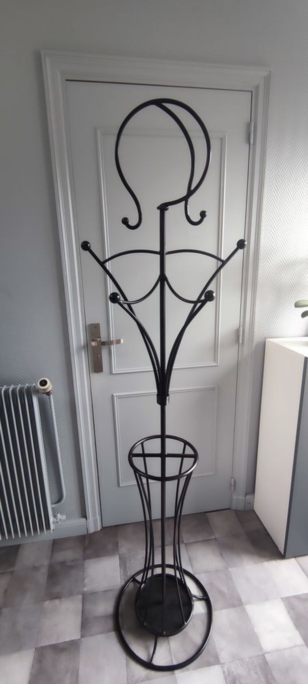 Porte manteau en fer forg&eacute;, femme Décoration