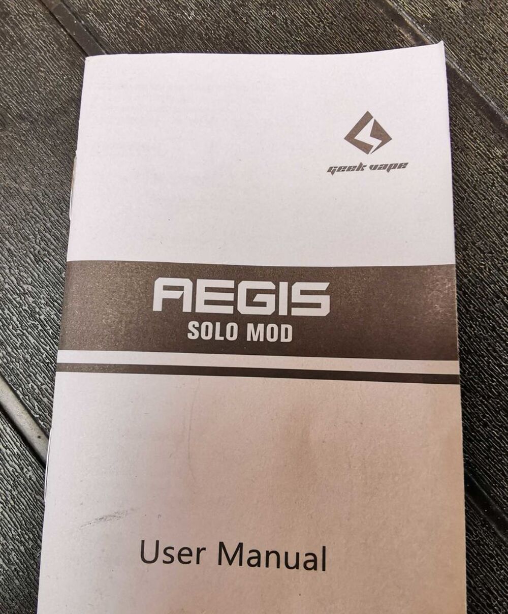 Vapote Aegis Solo 100w avec accessoires Photos/Video/TV