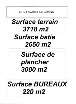 Location Autre ENSEMBLE INDUSTRIEL Bapaume