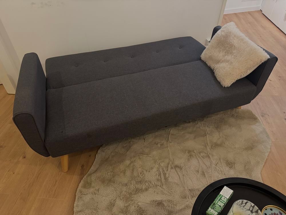 Canap&eacute; clic-clac IKEA gris fonc&eacute;, convertible 2 places Meubles