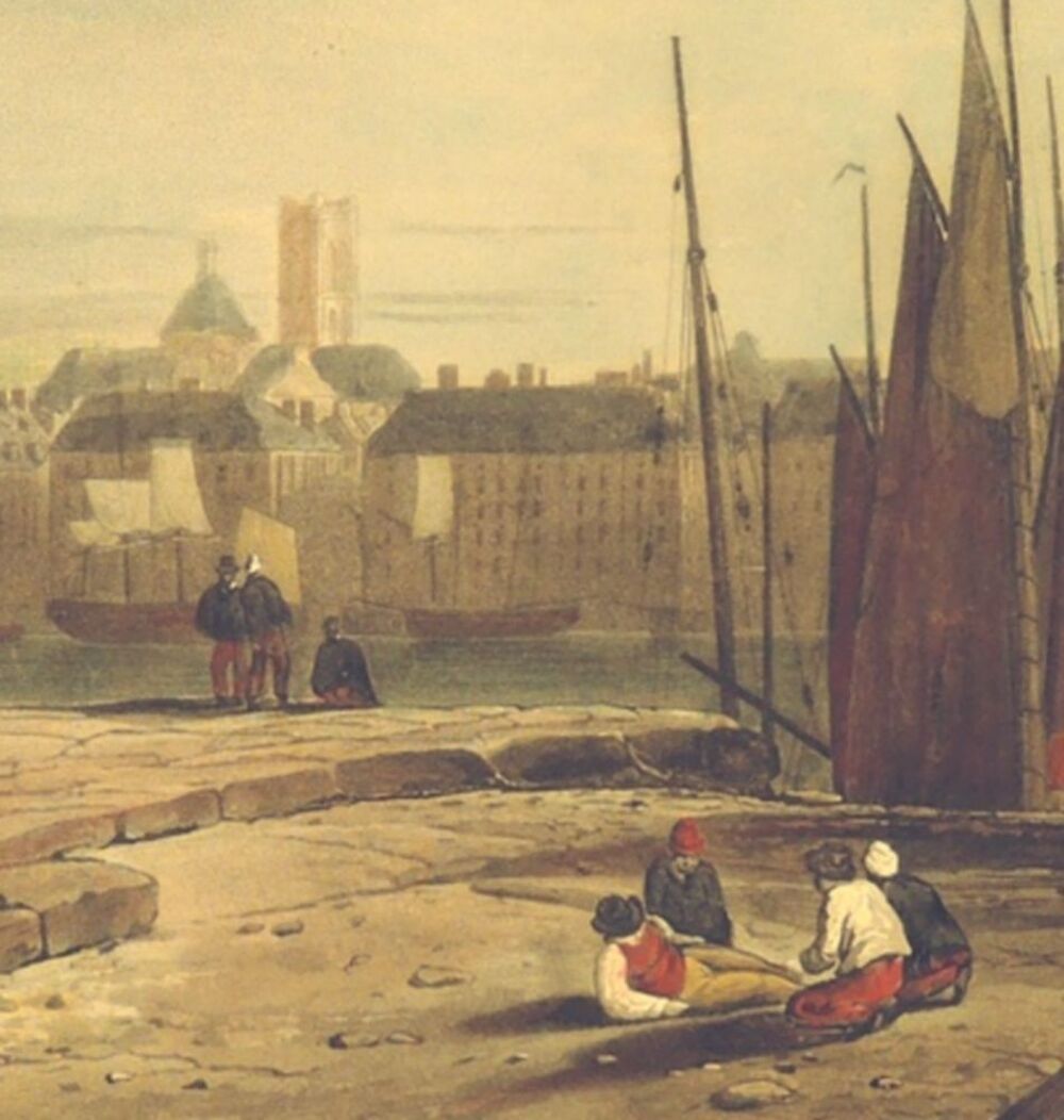 gravure Dieppe Louis-Philippe Décoration