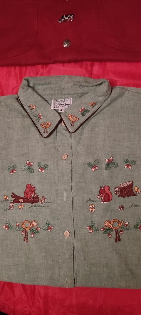 4 chemises brod�es en excellent �tat 5 Meg�ve (74)