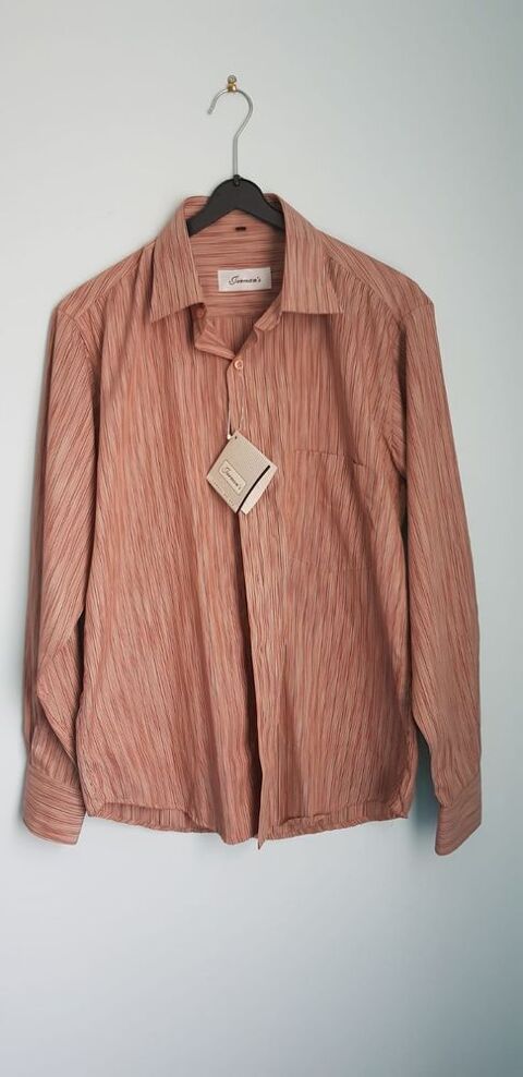 Chemise orange � manches longues � rayures noires & blanches 7 Saint-Denis (93)