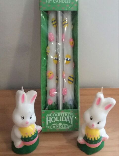 Lot 14 d�coration de p�ques lapin - oeufs - poule - bougeoir 10 Domart-en-Ponthieu (80)