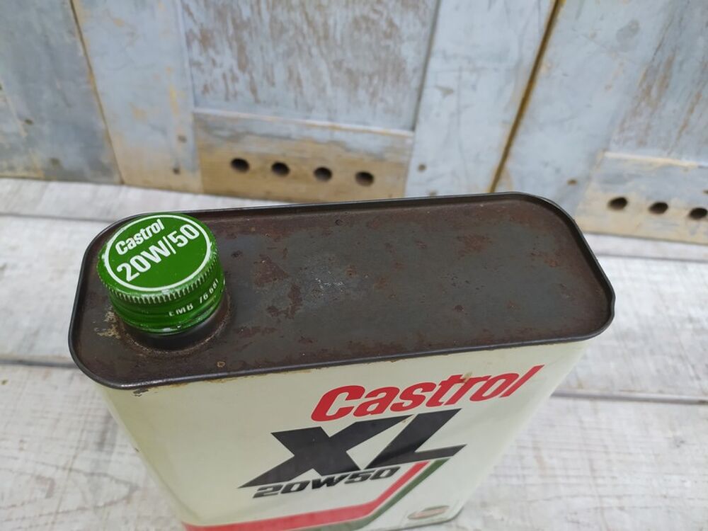 Ancien Bidon Huile CASTROL XL 2L Garage Collection Automobil 