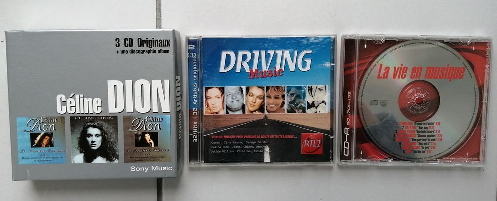 LotCoffret 3 CD C&eacute;line Dion Queen, Savage garden, Tina Arena CD et vinyles