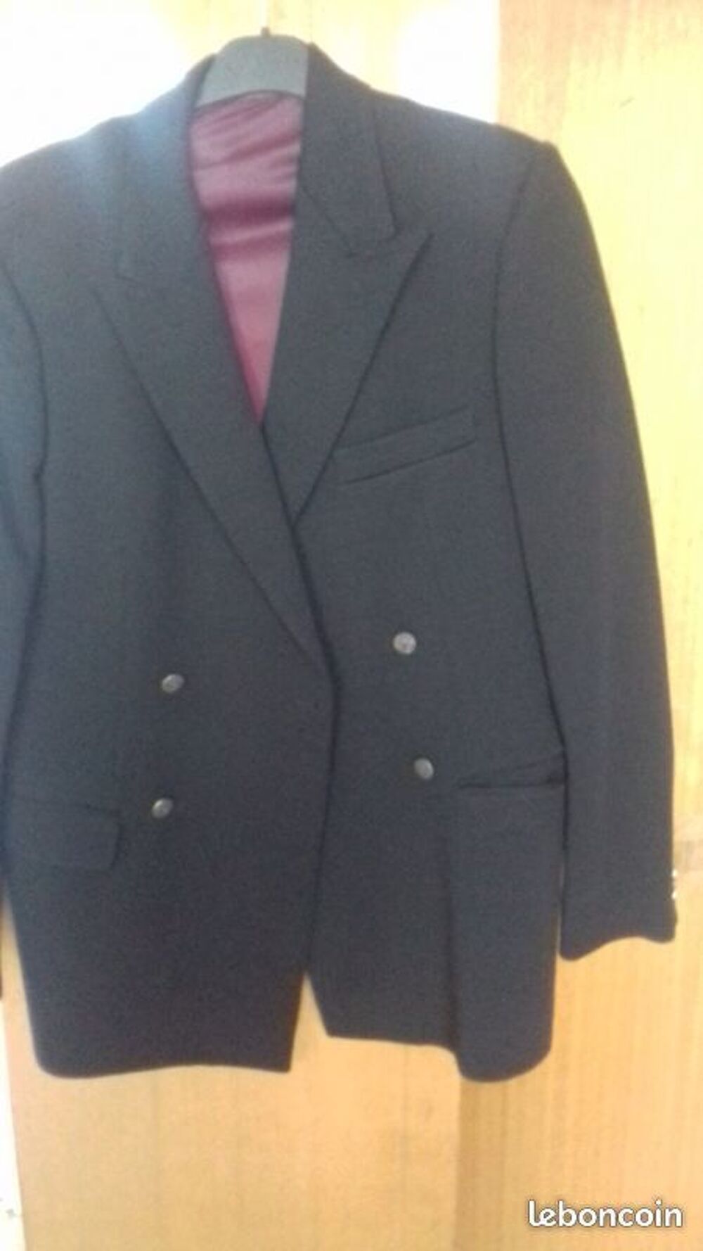 Veste Fonc&eacute; Int&eacute;rieur Bordeau Vêtements