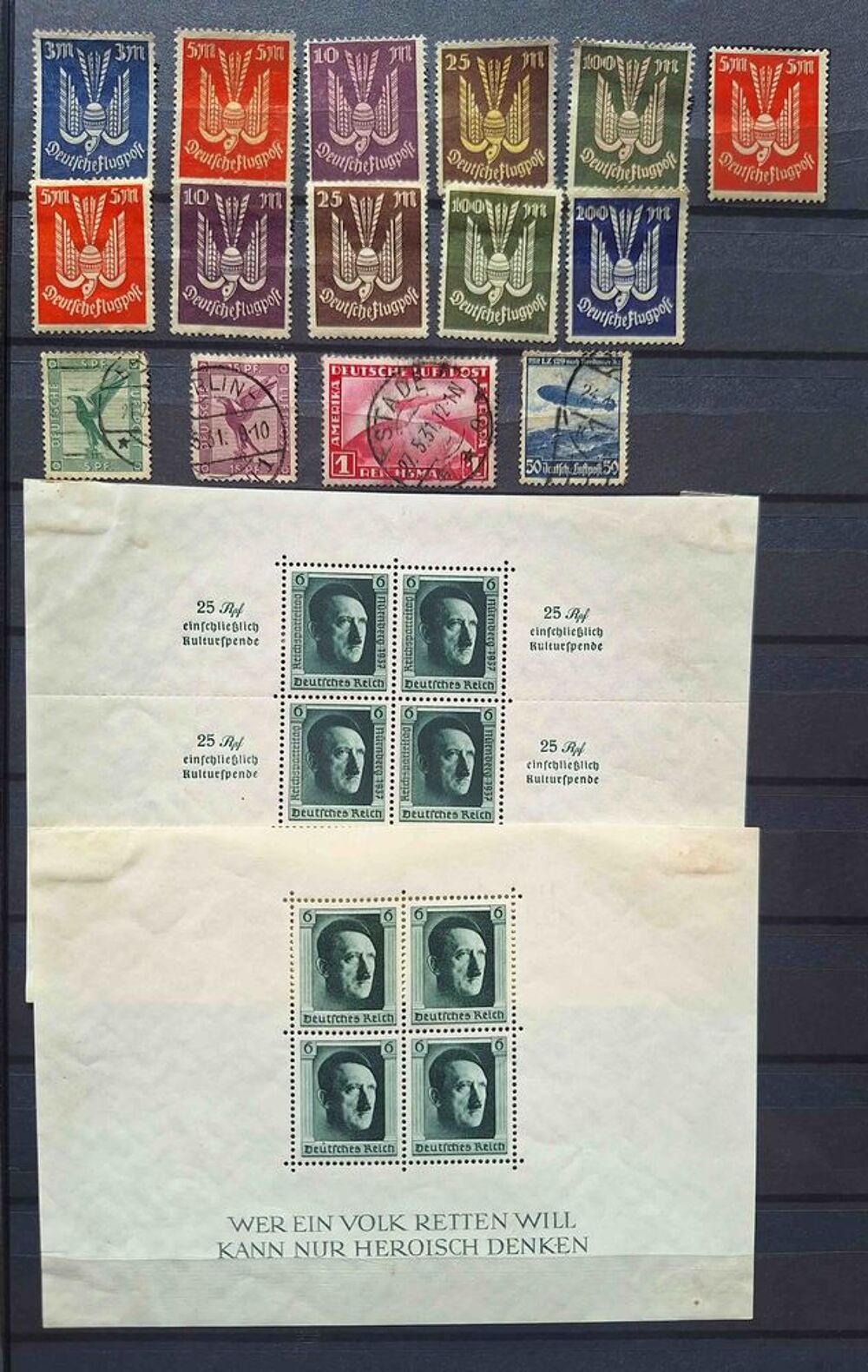 S&eacute;rie de timbres de collection d'Allemagne 