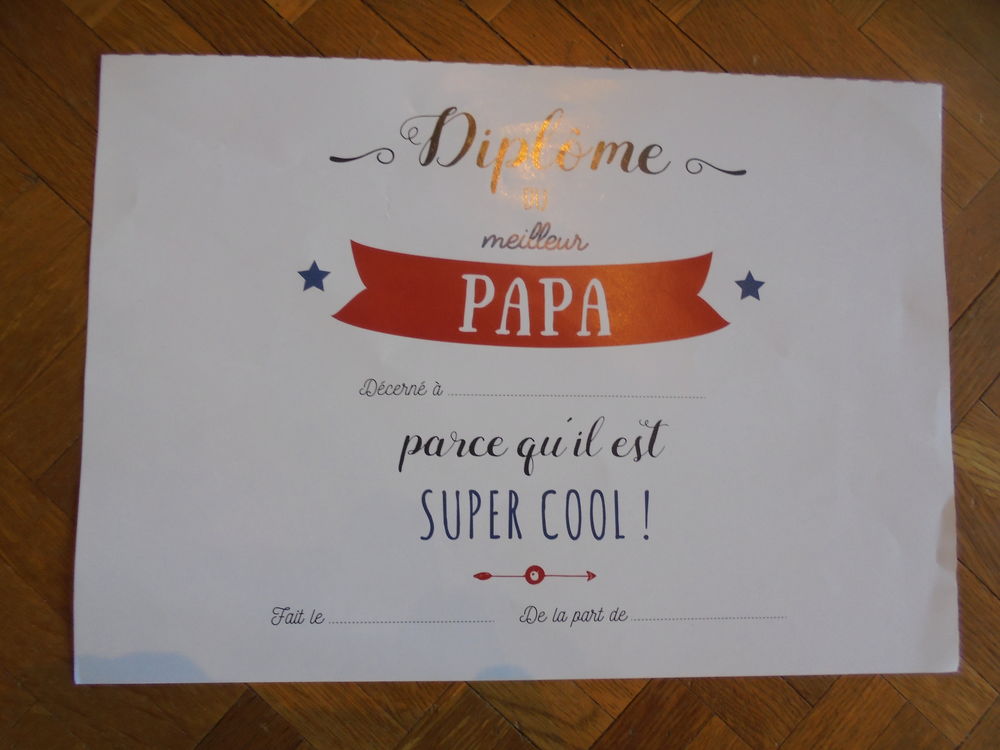 Dipl&ocirc;me Meilleur Papa (38) Décoration