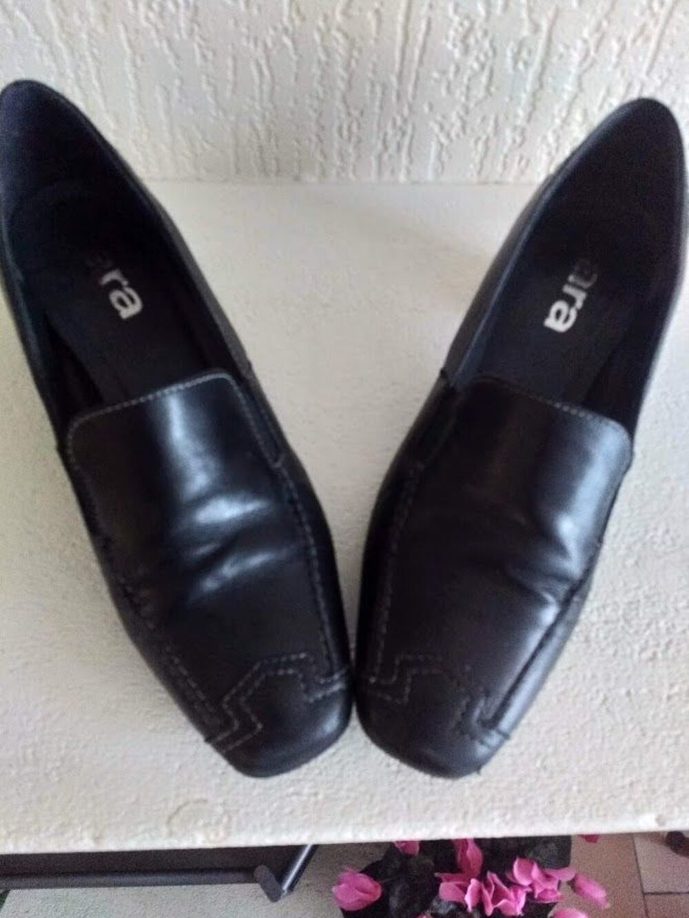 Mocassins noirs - Marque ARA - Pointure 36 Chaussures