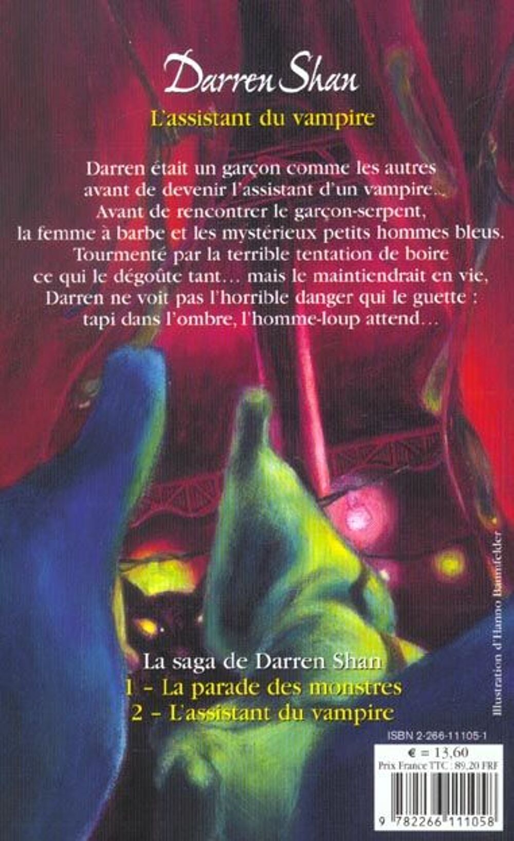 La saga de Darren Shan t.2 ; l'assistant du vampire Livres et BD