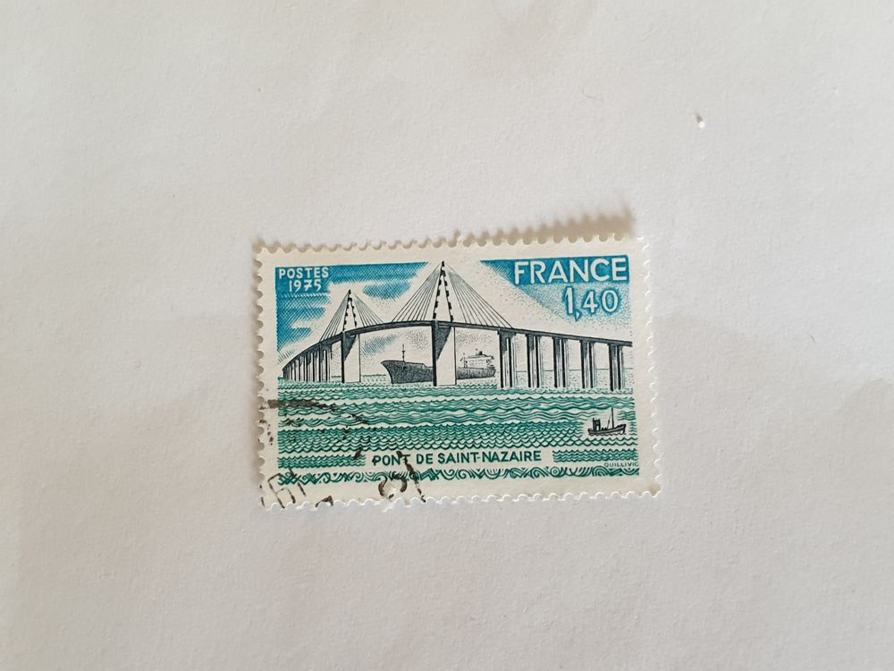 Timbre france Pont de Saint-Nazaire 1975 - 0.10 euro 
Marse 