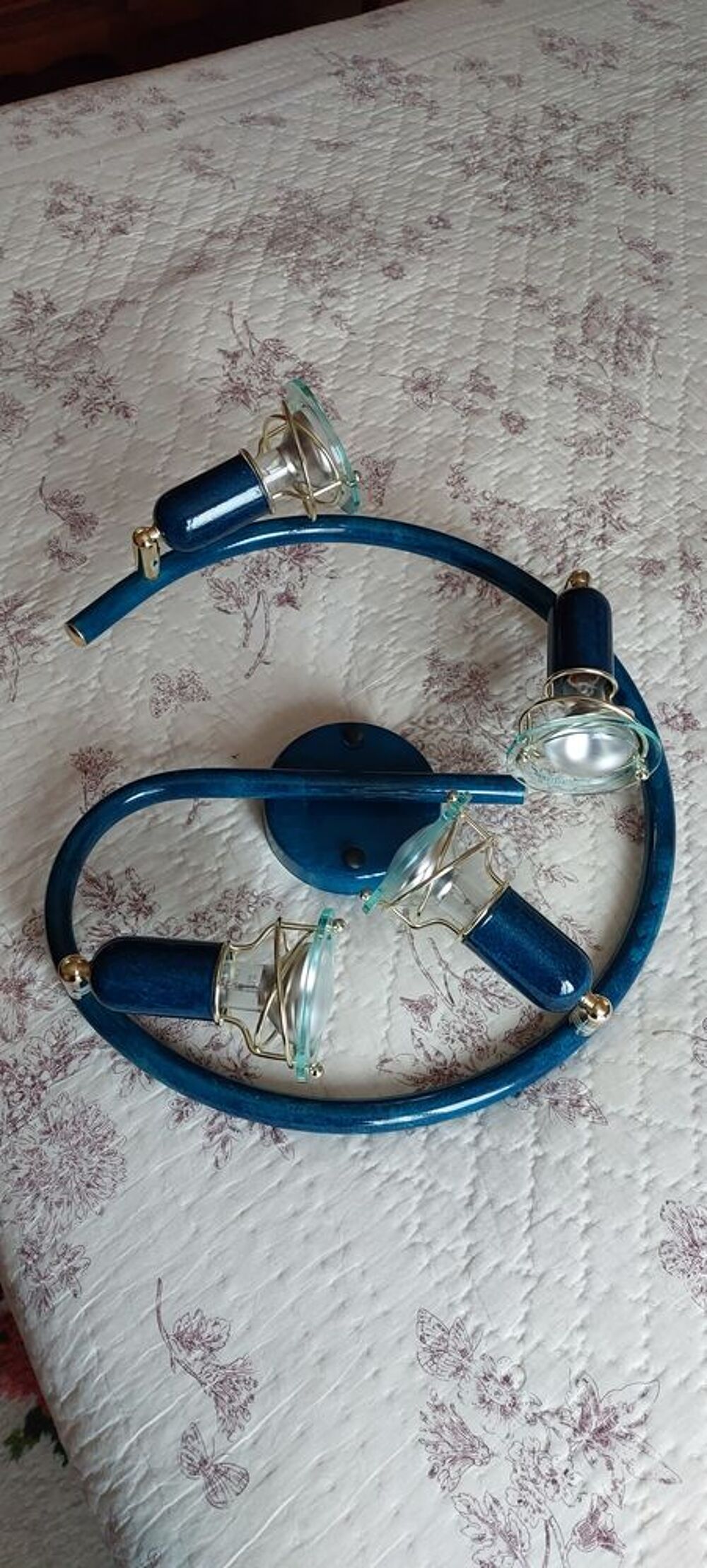 Lustre bleu Décoration