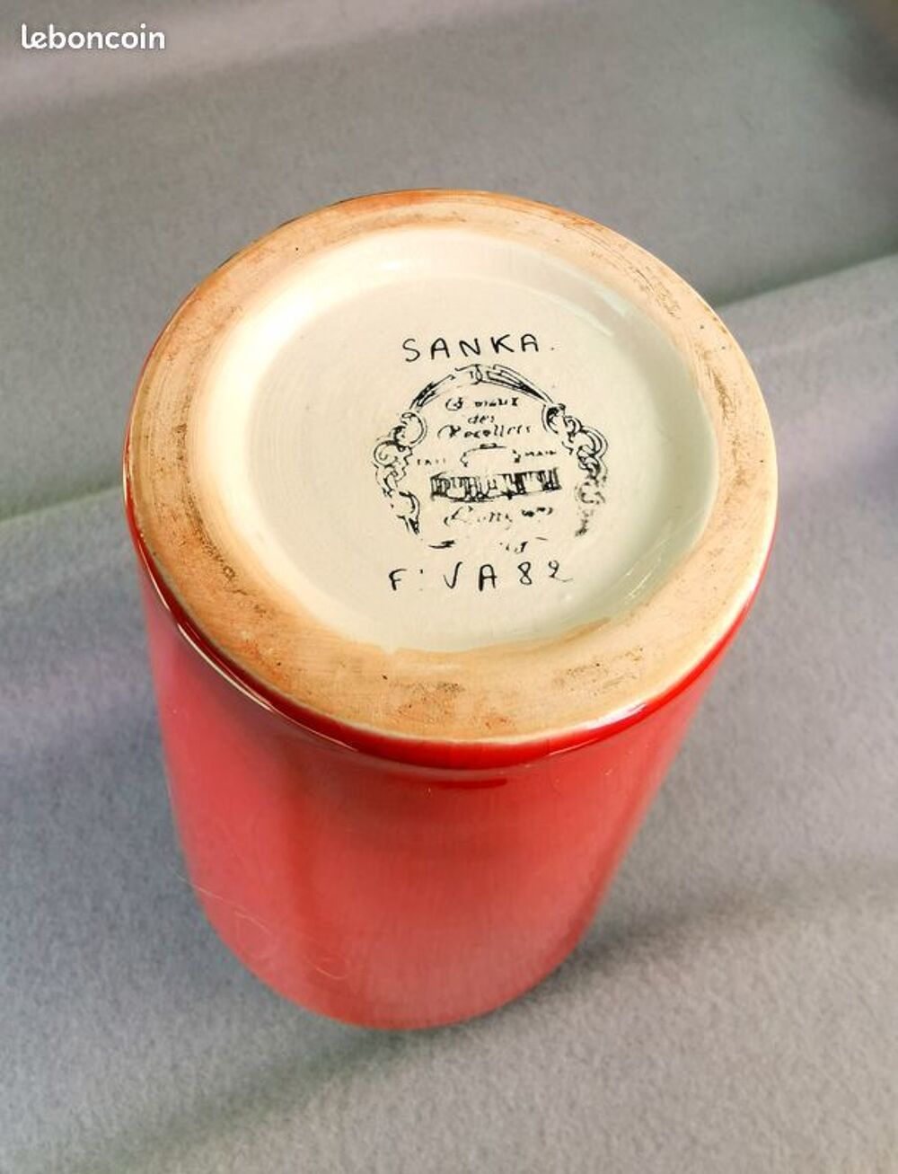 Vase aux &eacute;maux de Longwy 