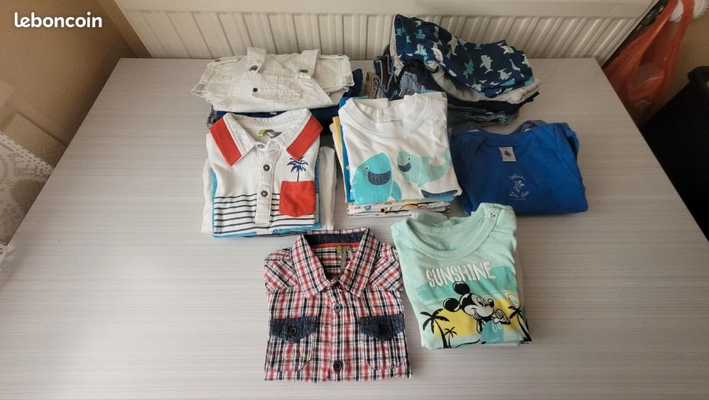 Lot v&ecirc;tements b&eacute;b&eacute; Gar&ccedil;on ETE ( 12 mois ) Puériculture