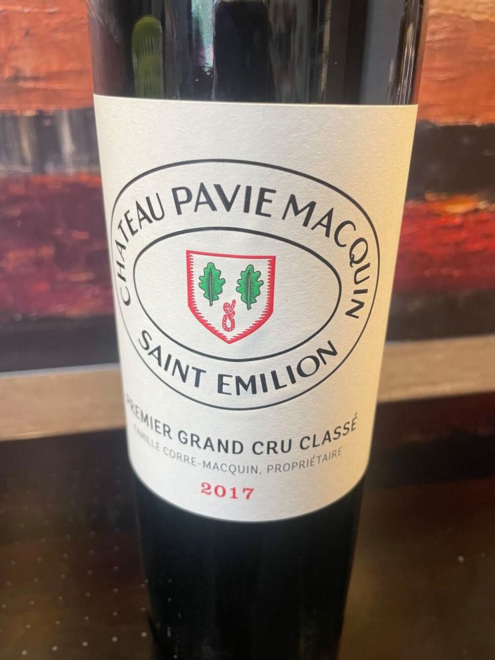 1 Bt St EMILION Ch&acirc;teau PAVIE-MACQUIN 2017 97pk Cuisine