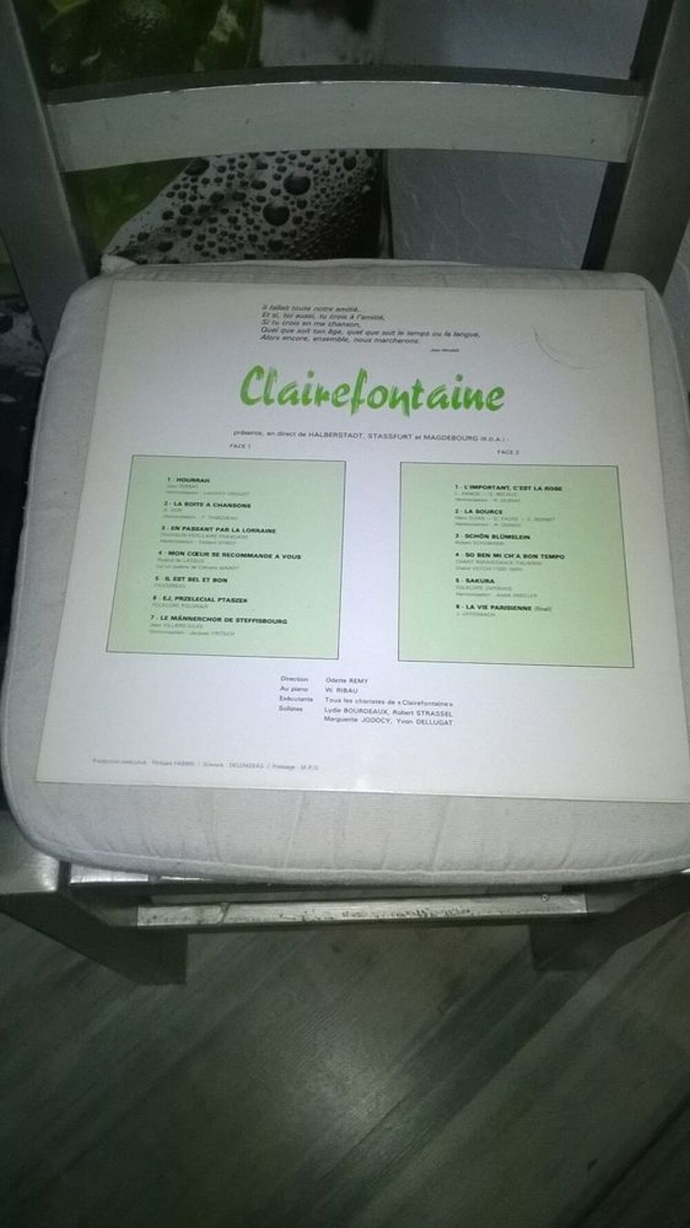 Vinyle Clairefontaine
Ch?urs de la vall&eacute;e de l orne
Excell CD et vinyles