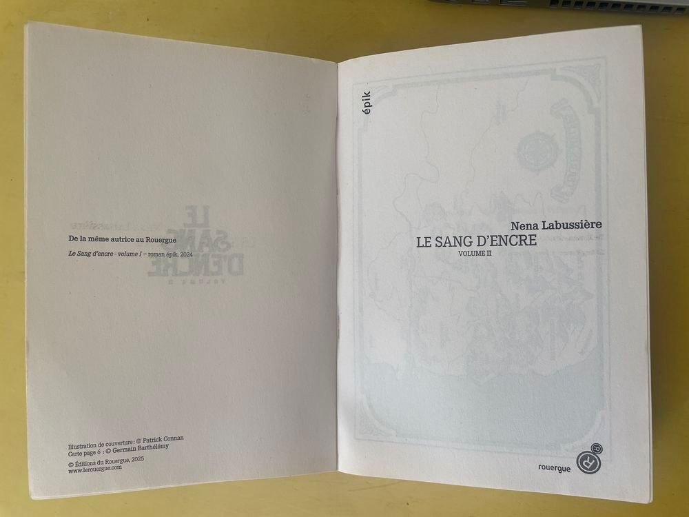 Le Sang D'encre - Tome 2 - Nena Labussi&egrave;re _ Livres et BD