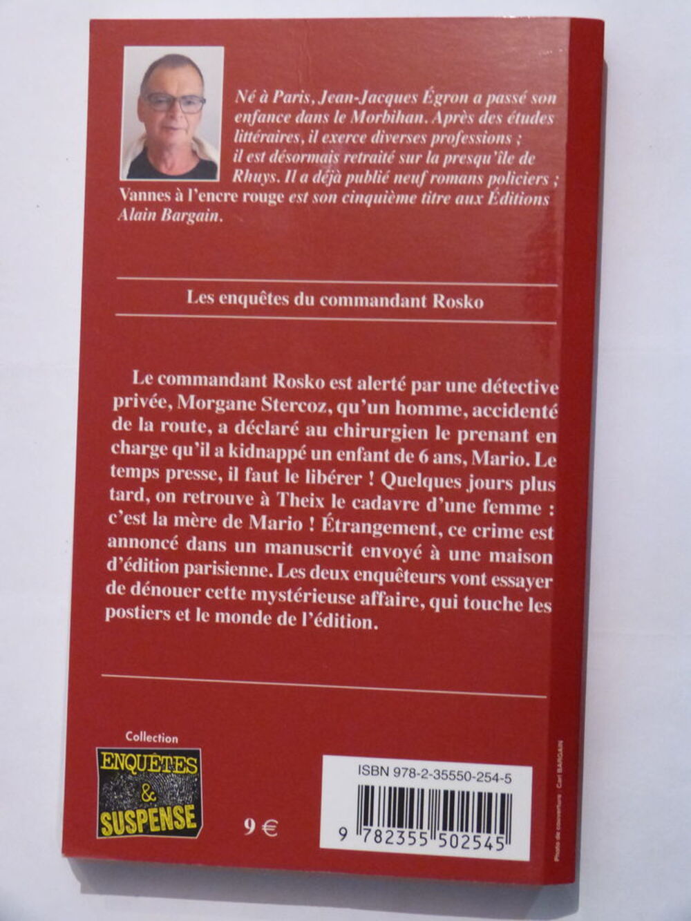 VANNES A L ' ENCRE ROUGE roman policier BRETON BARGAIN Livres et BD