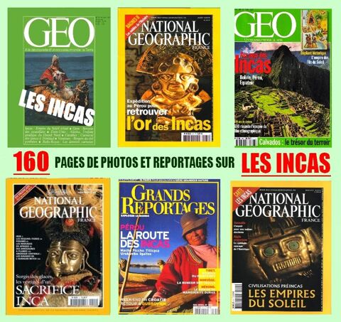 LES INCAS DU PÉROU - géo - PÉROU / prixportcompris 18 Strasbourg (67)