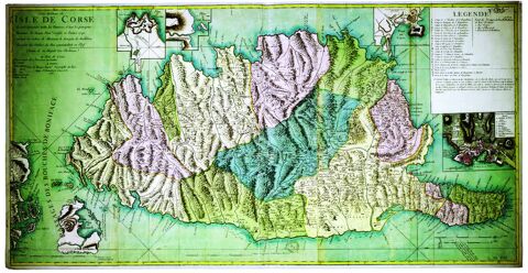 Reproduction de cartes anciennes de la Corse 50 Bastia (20)