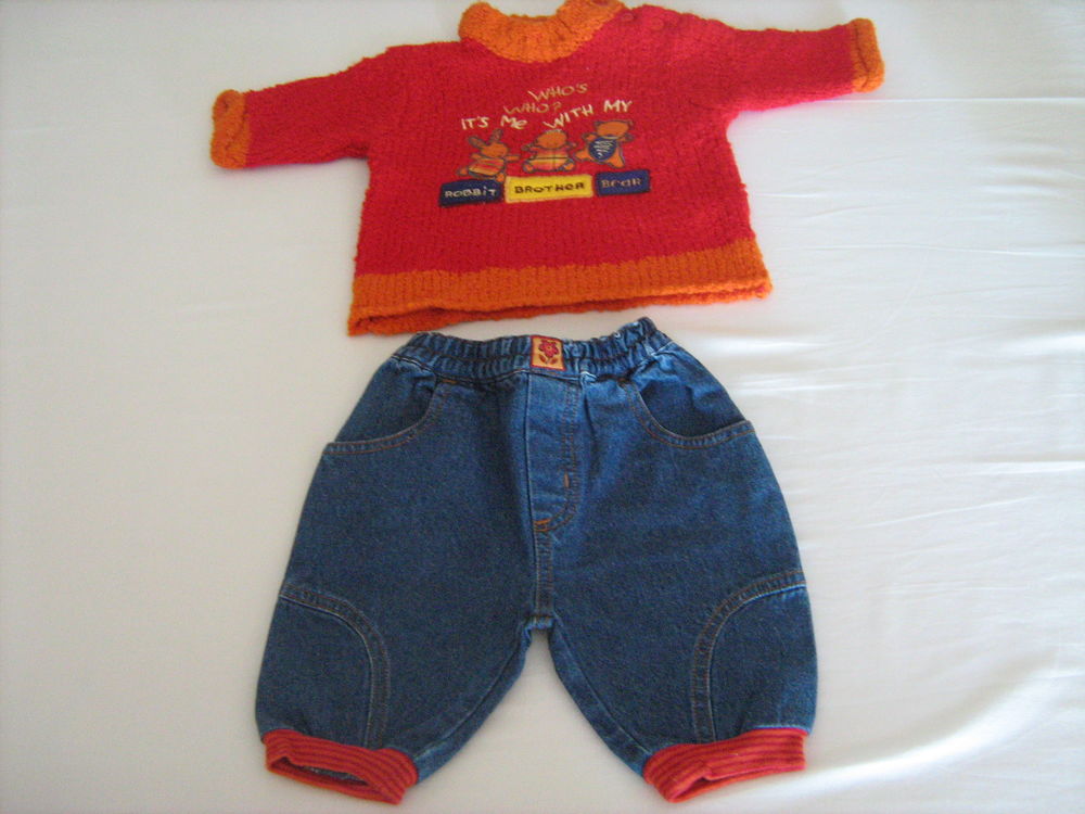 Ensemble pull + jean Vtements enfants