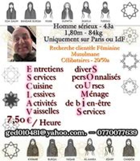   MÉNAGE - LESSIVE - REPASSAGE - CUISINE
