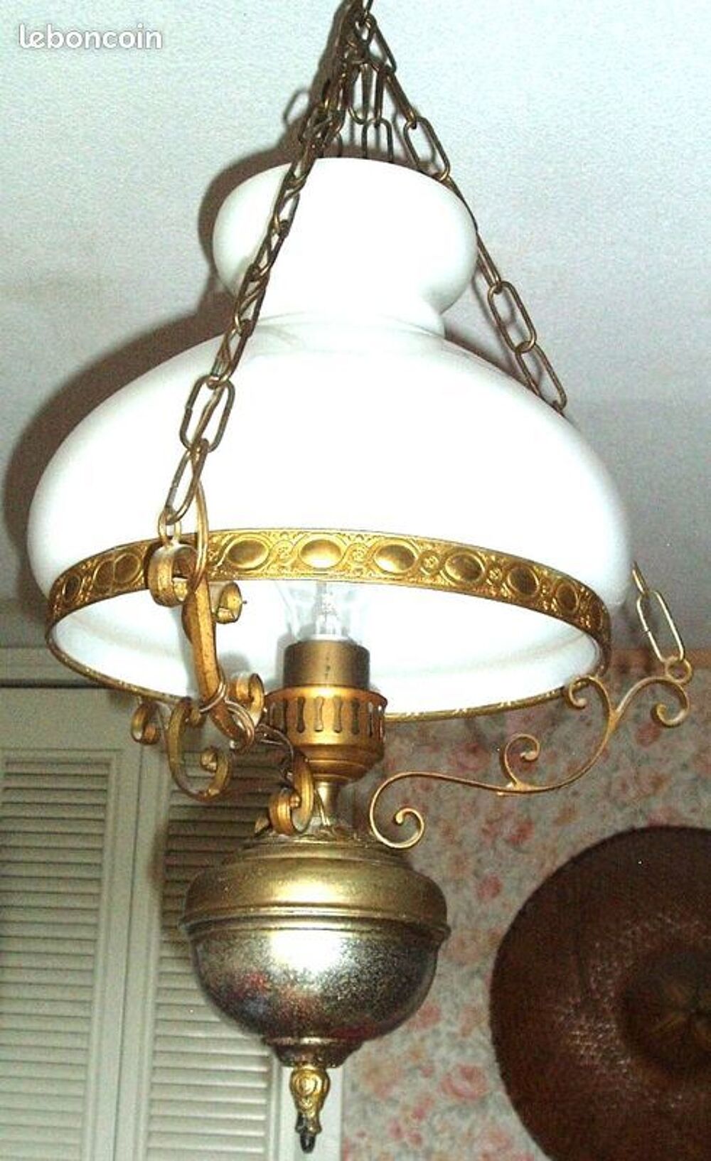 lustre fer forg&eacute; Décoration
