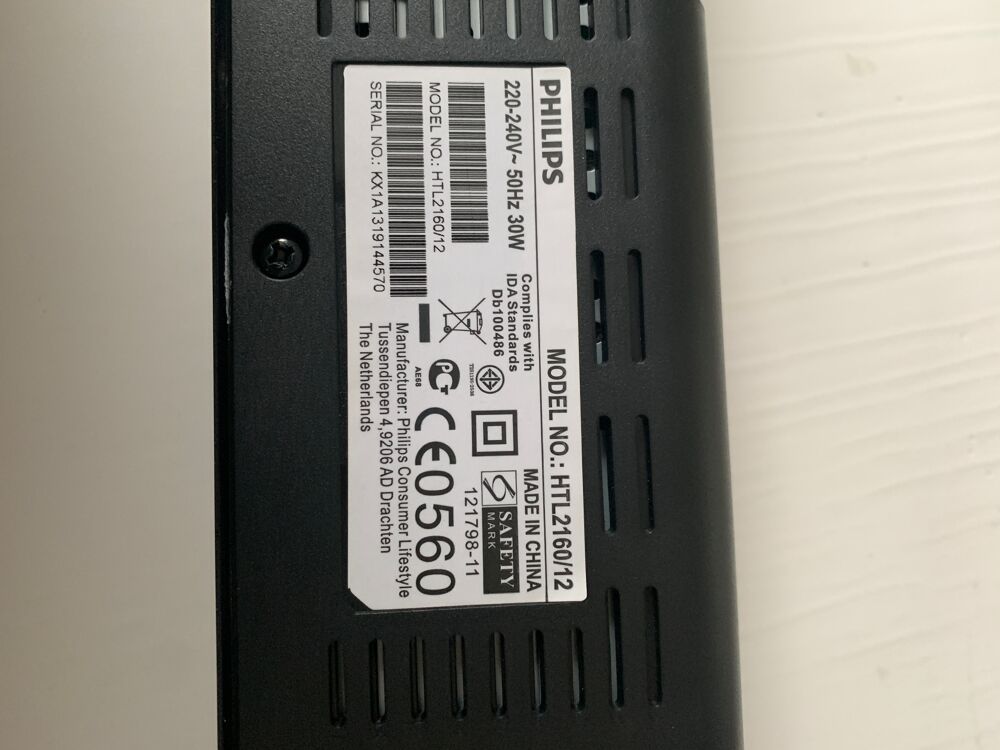 Barre de son PHILIPS HTL2160/12 Audio et hifi