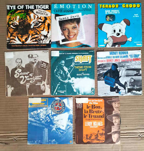 Lot de 8 vinyles 45 tours musique de films et BO 12 Toulon (83)