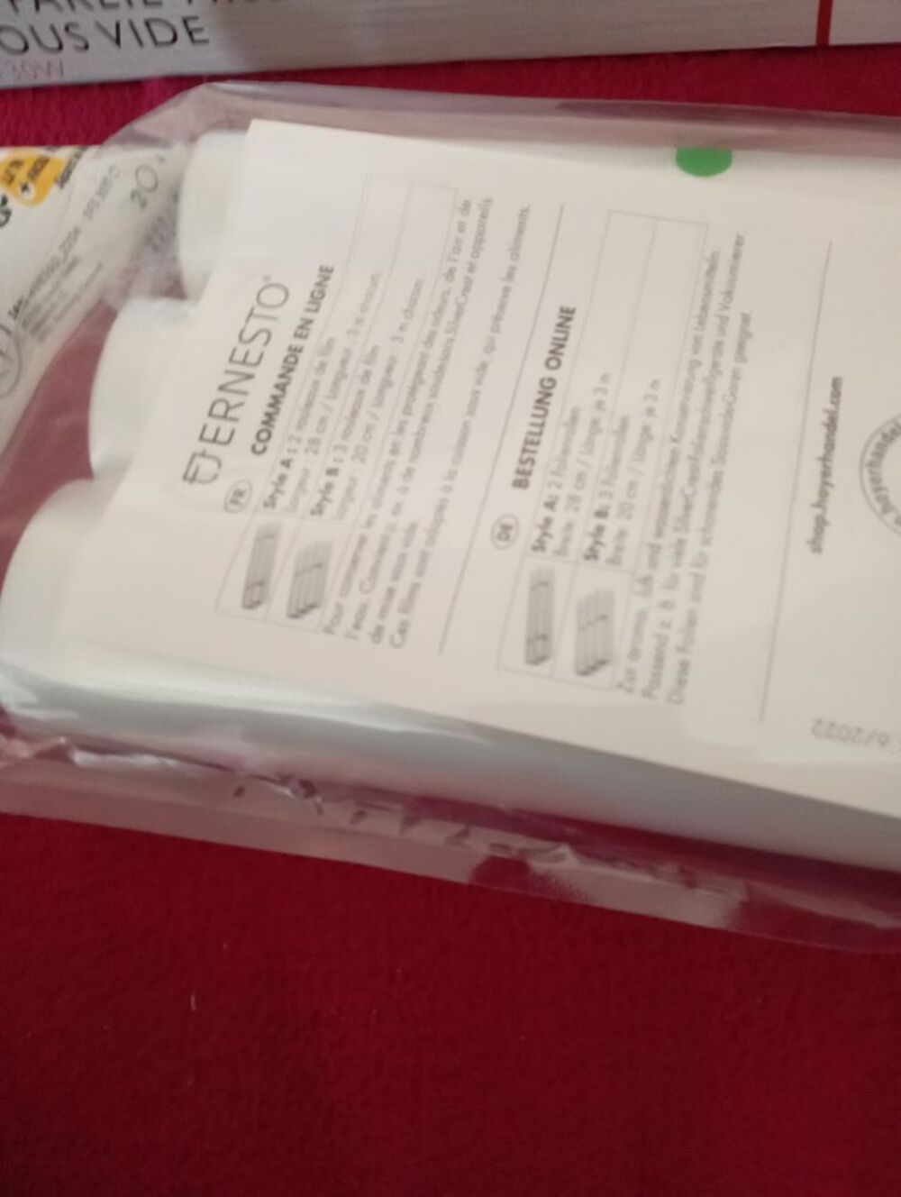 Appareil mise sous vide Neuf Cuisine