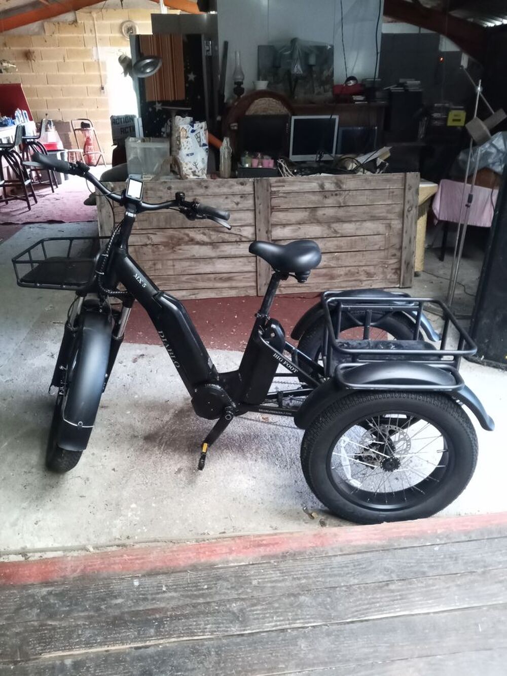 Ebike 3 roues avec bac Vélos