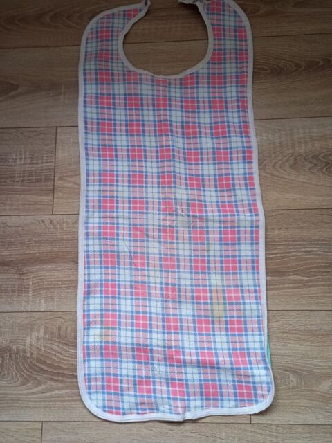 Serviette longue plastifi (bavette adulte ) //rose et bleu 5 Villiers (86)