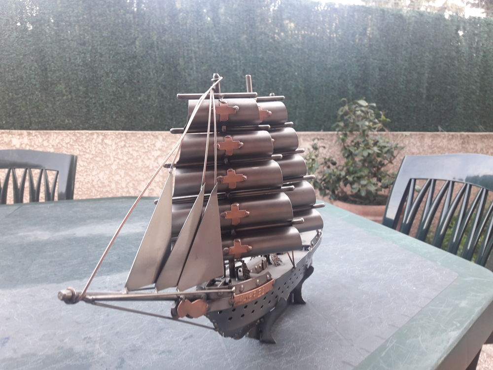 maquette bateau acier Dcoration