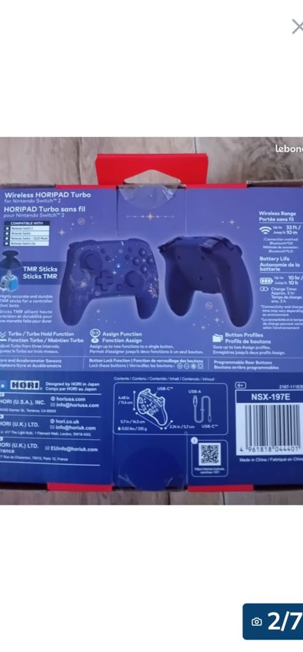 MANETTE SWITCH 2 POCHETTE-HORI POK&Eacute;MON NEUF Matériel informatique