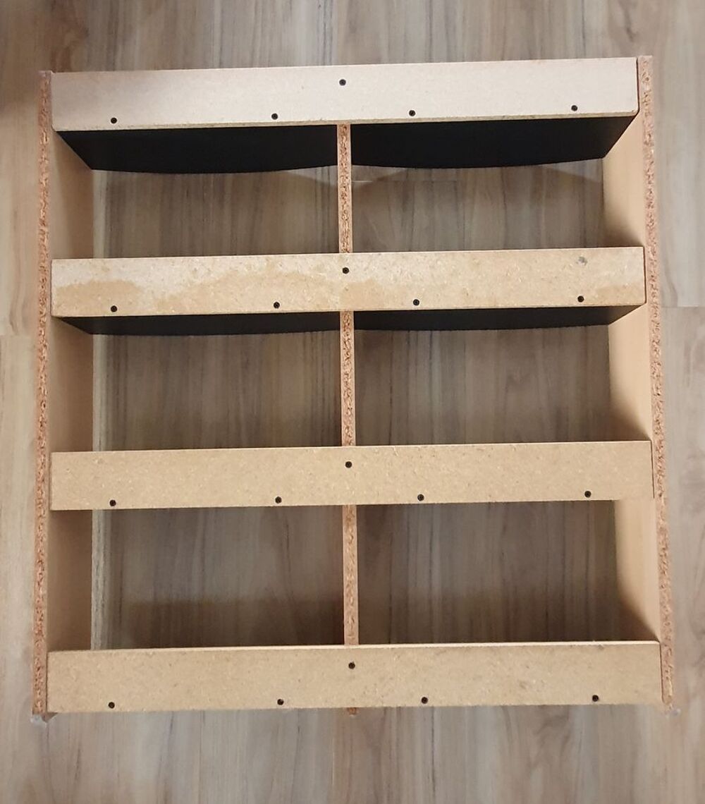 Etag&egrave;re murale Couleur bois et noir Décoration